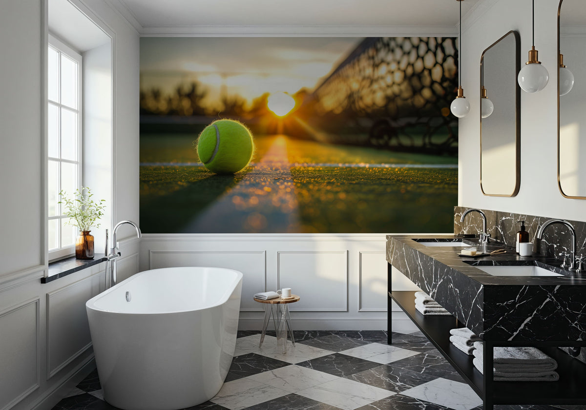 Play Tennis Mural Wallpaper - room preview 06