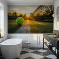 Play Tennis Mural Wallpaper - room preview 06