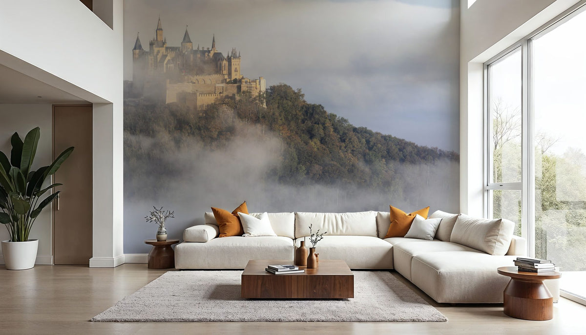Castle in the Sky Mural Wallpaper - room preview 06