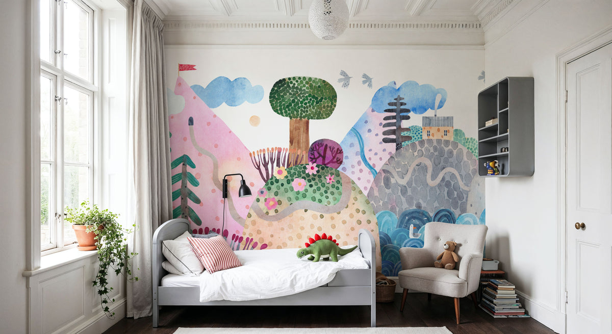 Roadtrip Adventure Mural Wallpaper - room preview 06