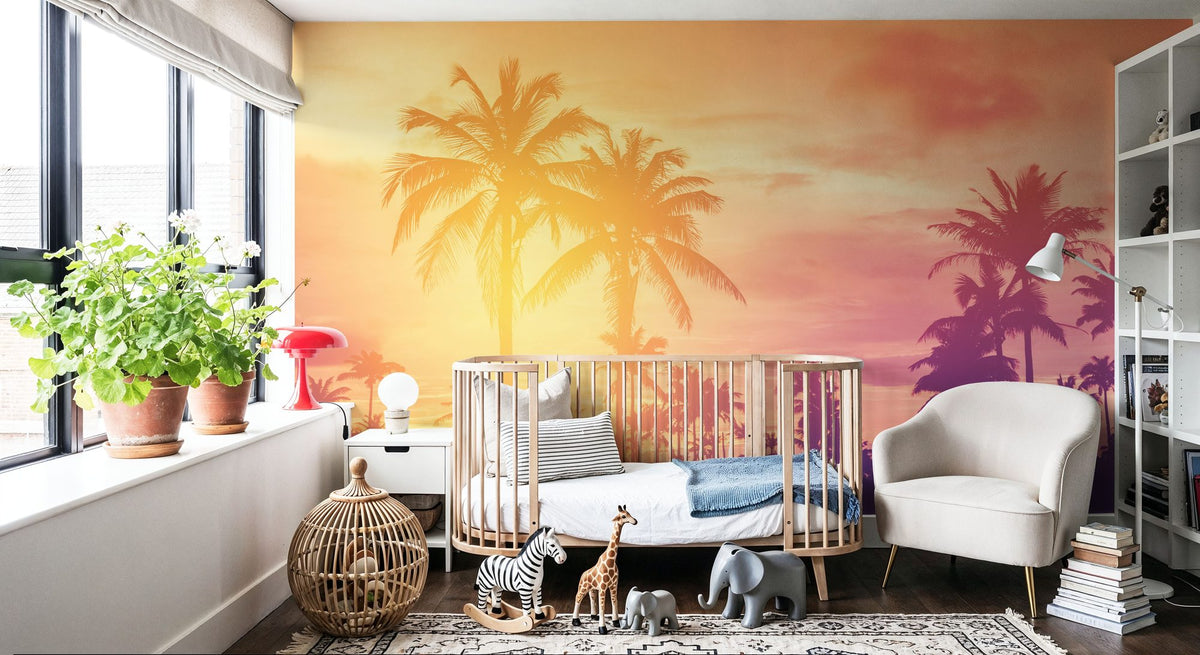 Indio Sunset Mural Wallpaper - room preview 06