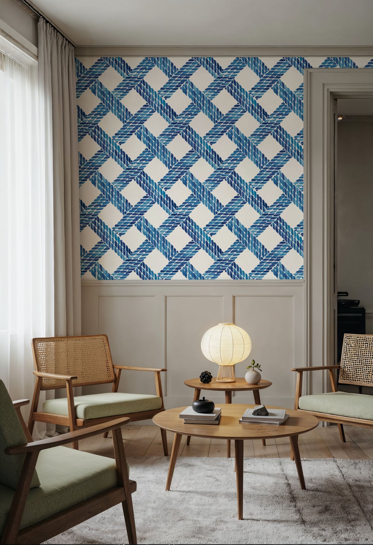 Seafood Shanty Blue I Mural Wallpaper - room preview 06