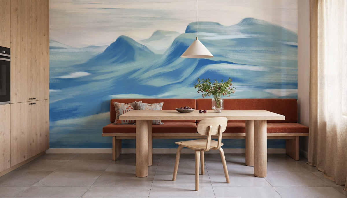 Oil Mountain, Blues Mural Wallpaper - room preview 06