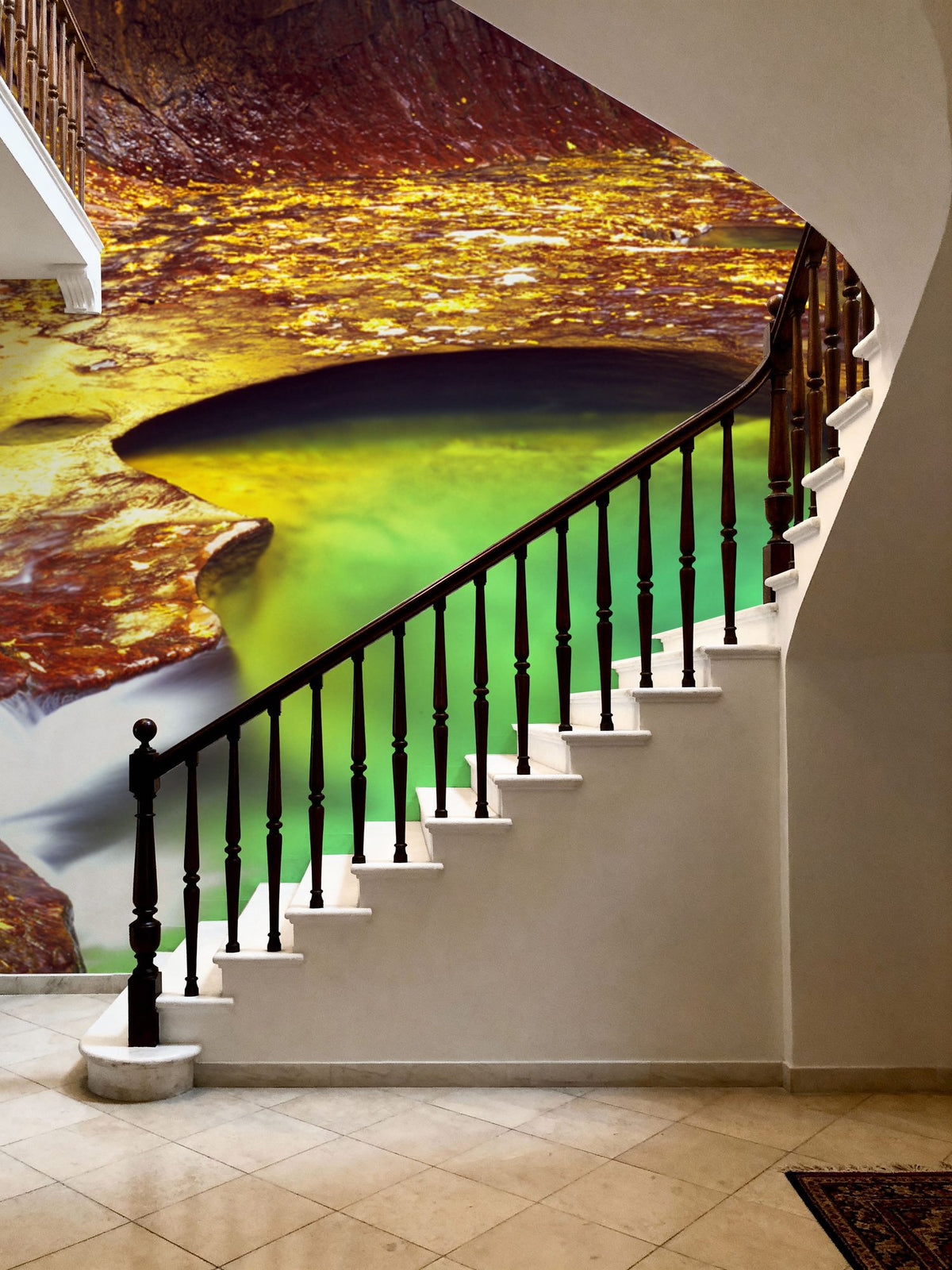 Emerald Canyon Oasis Mural Wallpaper - room preview 06