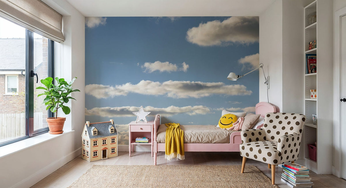 Clouds and Sky Mural Wallpaper - room preview 06