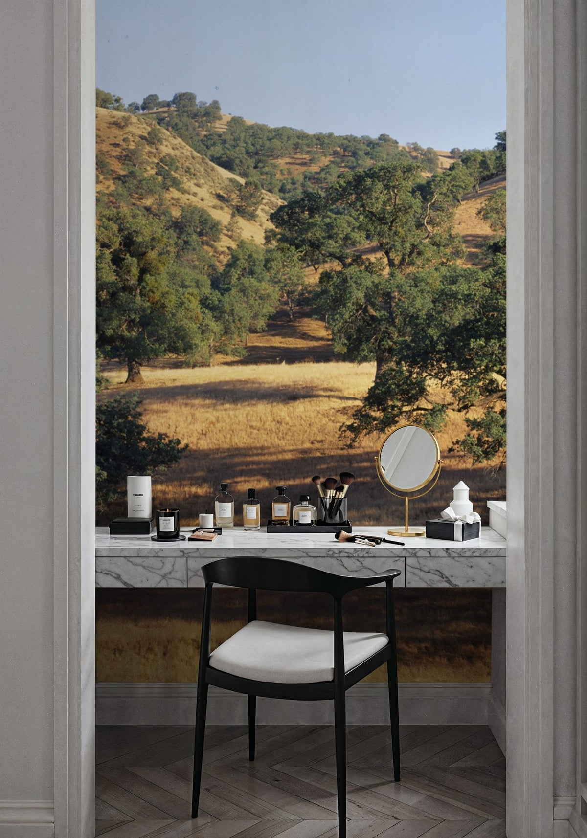 Golden Oak Hills Mural Wallpaper - room preview 06