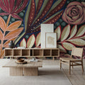 Tropical Florals Mural Wallpaper - room preview 06