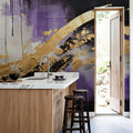 Space Rainbow Mural Wallpaper - room preview 06