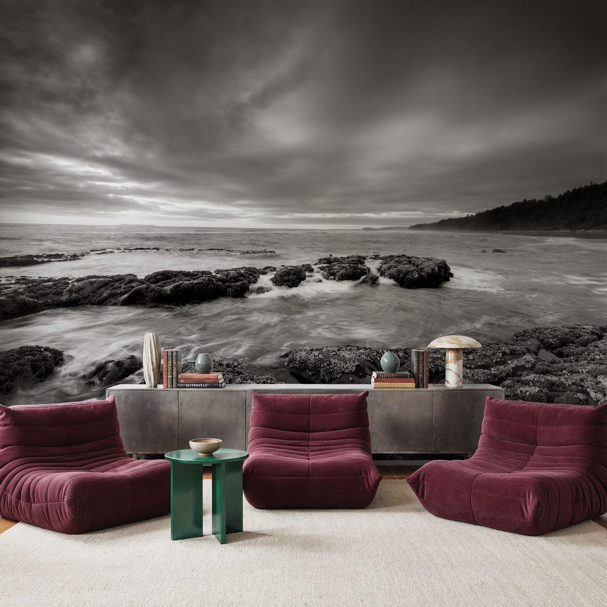 Kalaloch Beach Mural Wallpaper - room preview 06