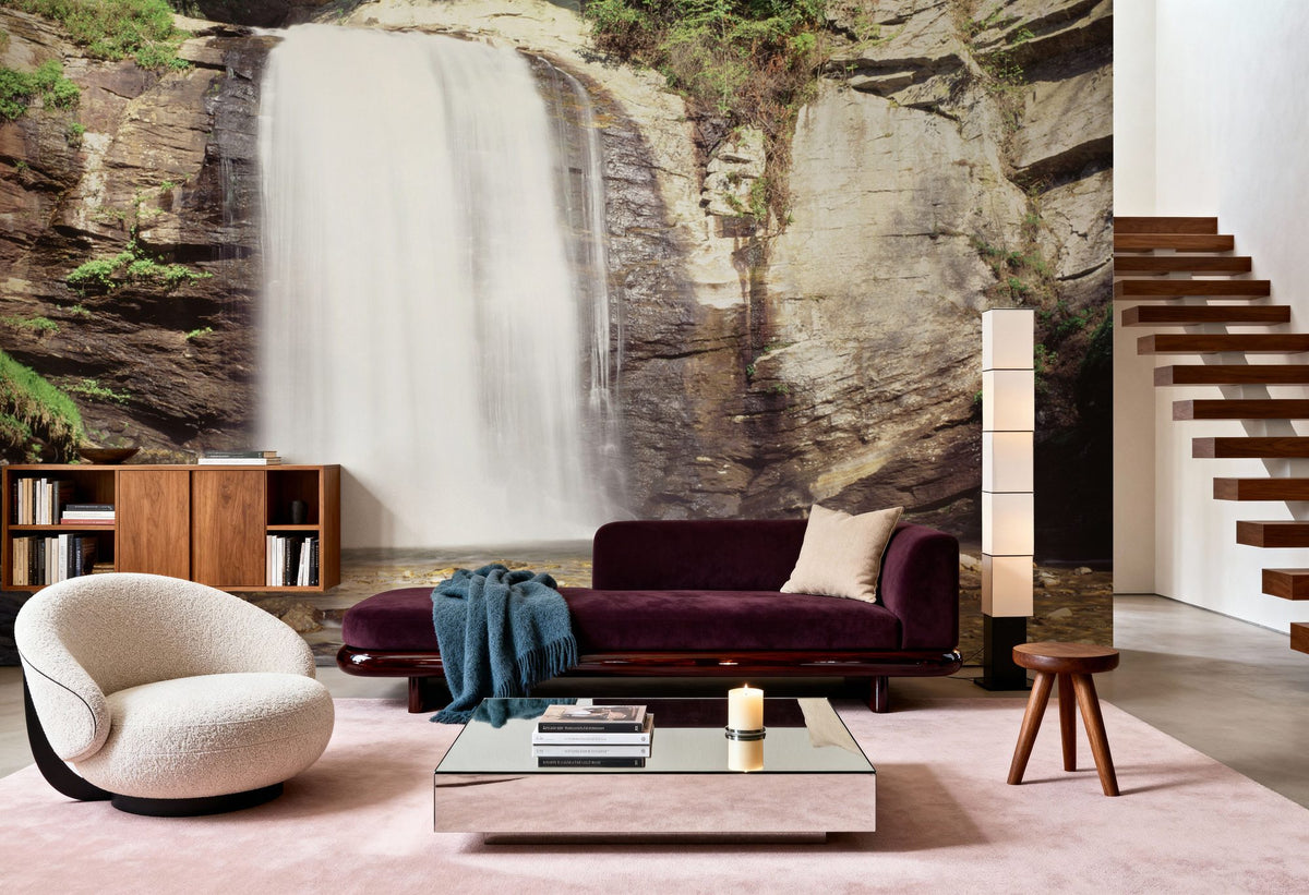 Pisgah Waterfall Mural Wallpaper - room preview 06