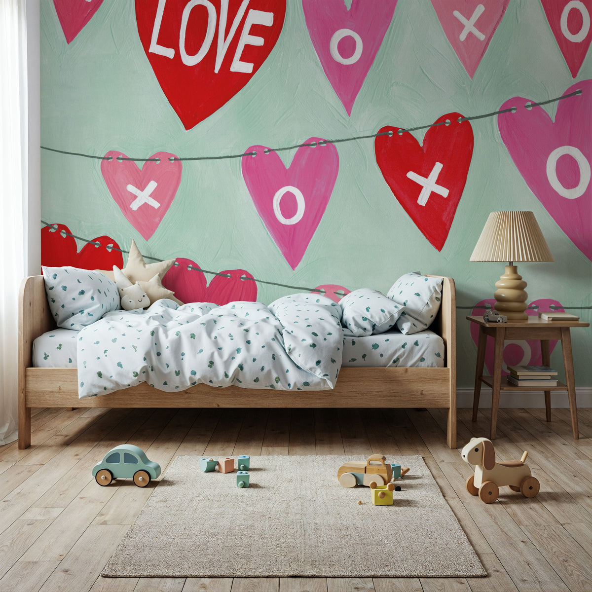 Love XOXO Mural Wallpaper - room preview 06