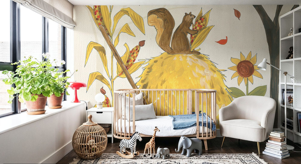 Woodland Harvest V Mural Wallpaper - room preview 06