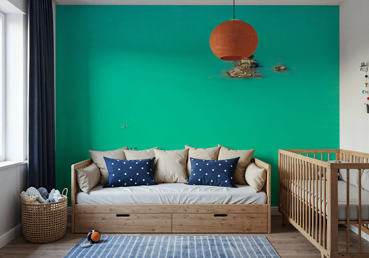 Day At the Lake Mural Wallpaper - room preview 06