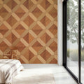 Timber Mosaic Mural Wallpaper - room preview 06