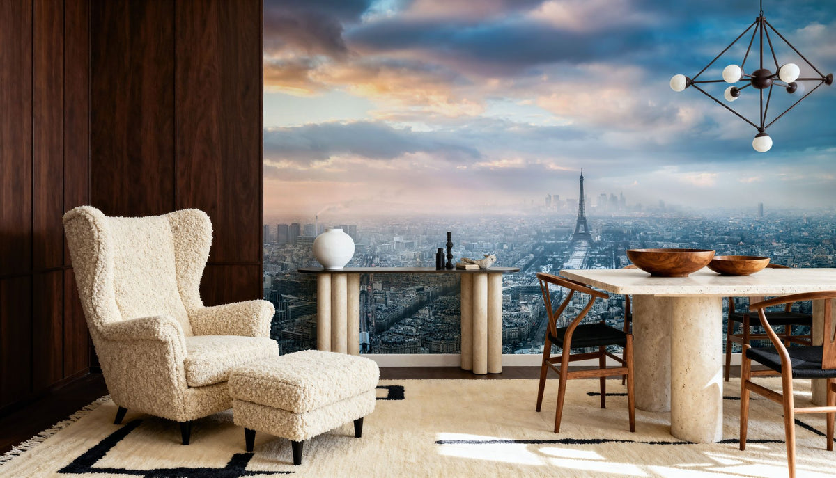 Paris in Winter Mural Wallpaper - room preview 06