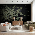 The Leaf and the Depth Mural Wallpaper - room preview 06