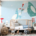 Ducks in the Snow II Mural Wallpaper - room preview 06