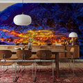 Winter Village Glow Mural Wallpaper - room preview 06