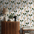 Spray of Leaves Mural Wallpaper - room preview 06