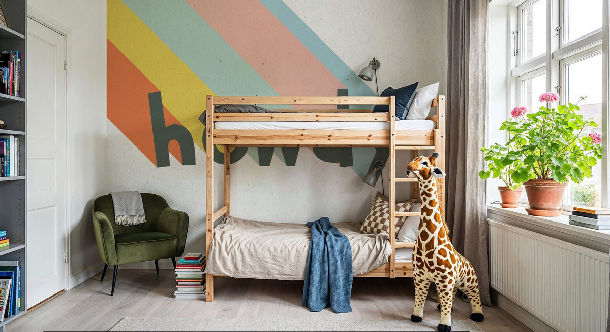Howdy Rainbow Mural Wallpaper - room preview 06