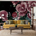 Botanical Elegance Burgundy II Mural Wallpaper - room preview 06