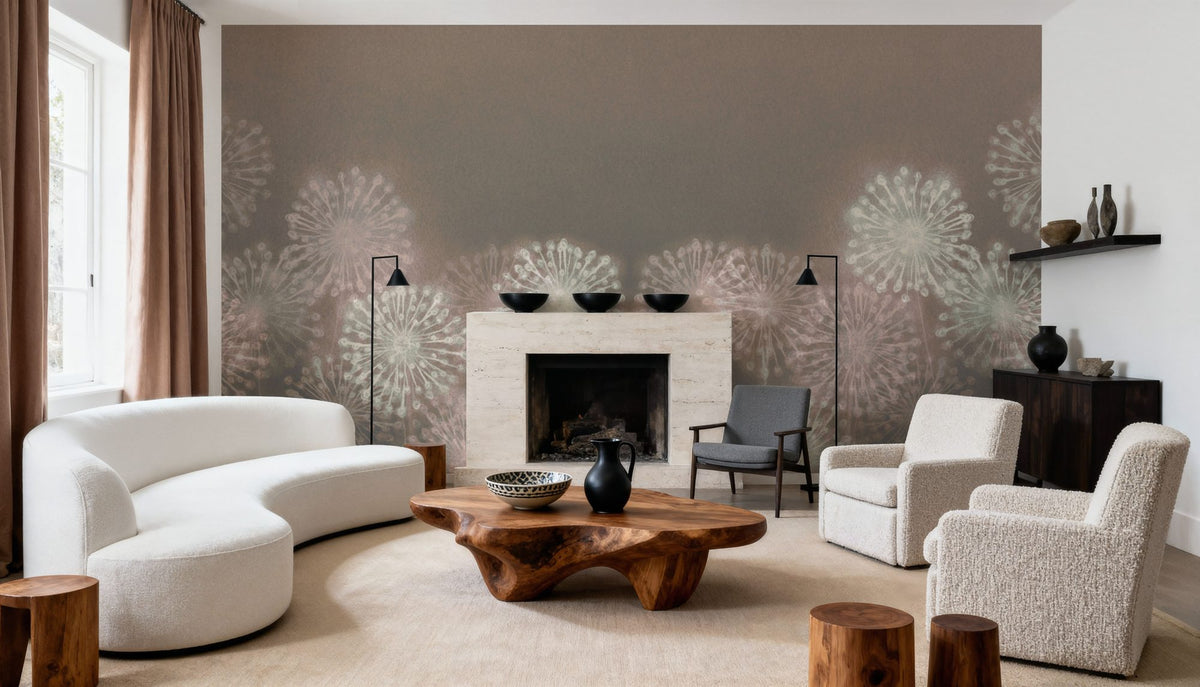 Harmony Allium Blooms Mural Wallpaper - room preview 06