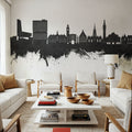 Lille France Skyline Black & White Mural Wallpaper - room preview 06