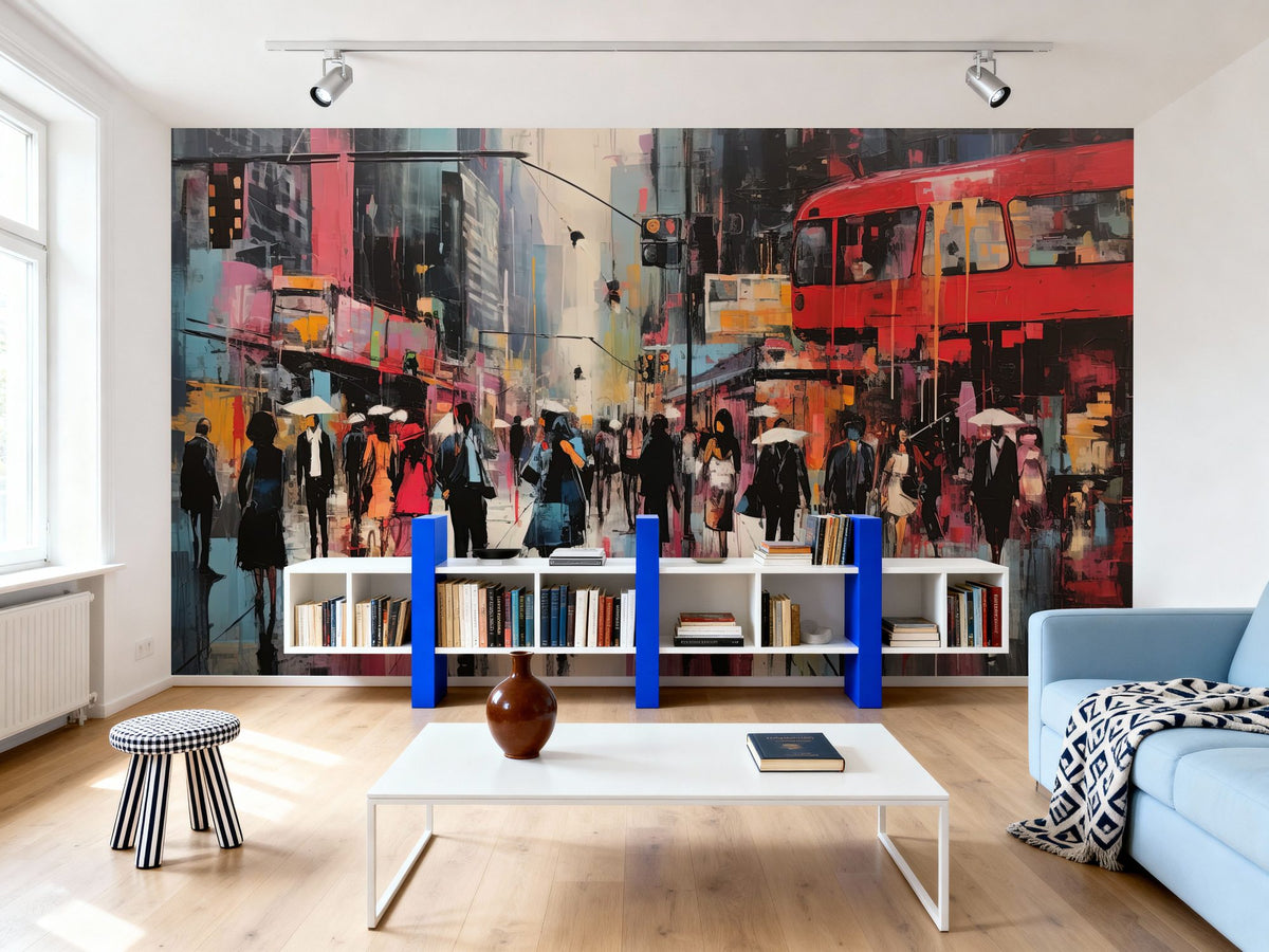 Hello Oxford Street Mural Wallpaper - room preview 06