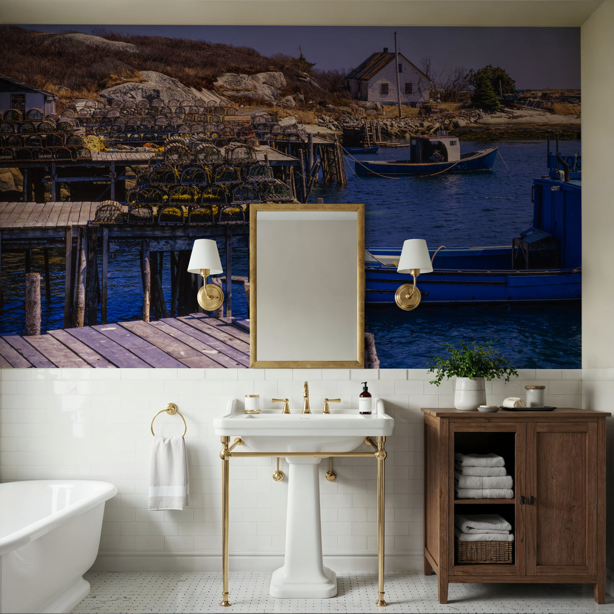 Lower Prospect Harbour Mural Wallpaper - room preview 06
