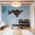 Eagle Ray Duo Mural Wallpaper - room preview 06