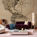 Map of Americas Mural Wallpaper - room preview 06