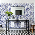 Ocean Miracles, Blue Mural Wallpaper - room preview 06