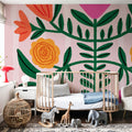 Modern Botanical IV Mural Wallpaper - room preview 06