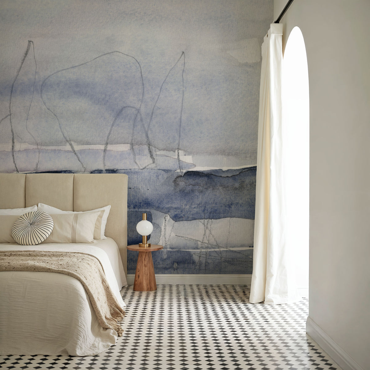 Grey Skies I Mural Wallpaper - room preview 06