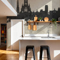 Worcester England Skyline Concrete Mural Wallpaper - room preview 06