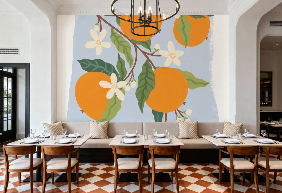 Marche Aux Fruits I Mural Wallpaper - room preview 06