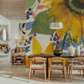 September Flowers Mural Wallpaper - room preview 06