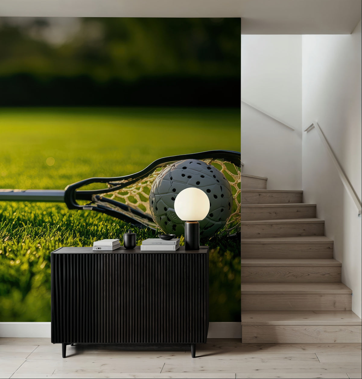 Lacrosse Mural Wallpaper - room preview 06