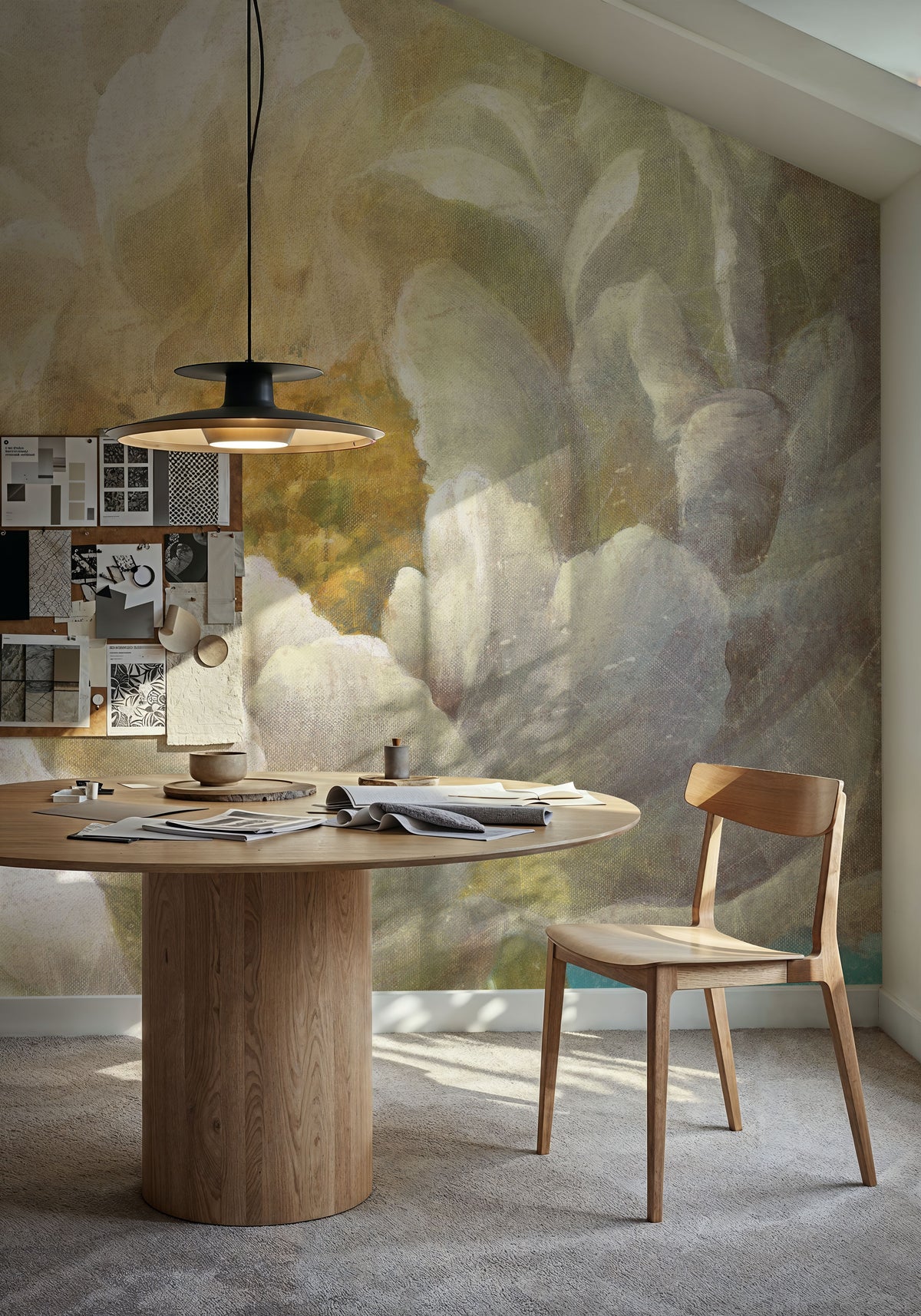 Turquoise Bloom II Mural Wallpaper - room preview 06