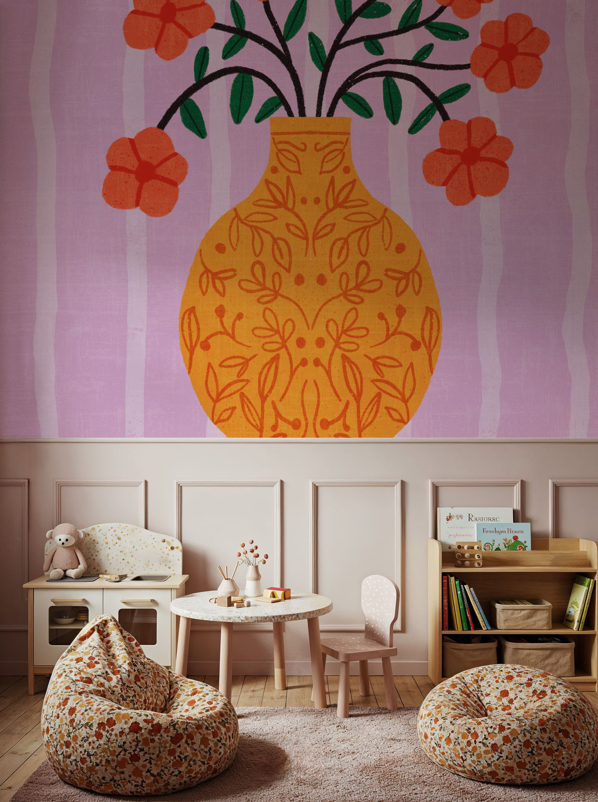 Still Blooms III Mural Wallpaper - room preview 06