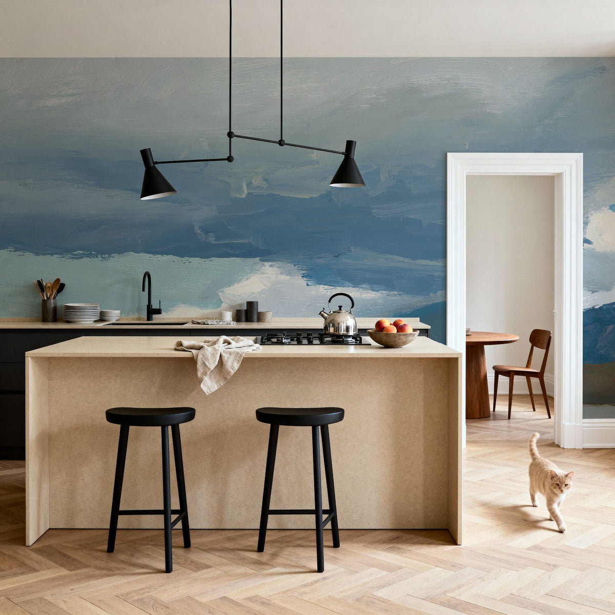Down River Mural Wallpaper - room preview 06