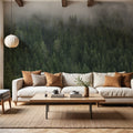 Foggy Treetops Mural Wallpaper - room preview 06