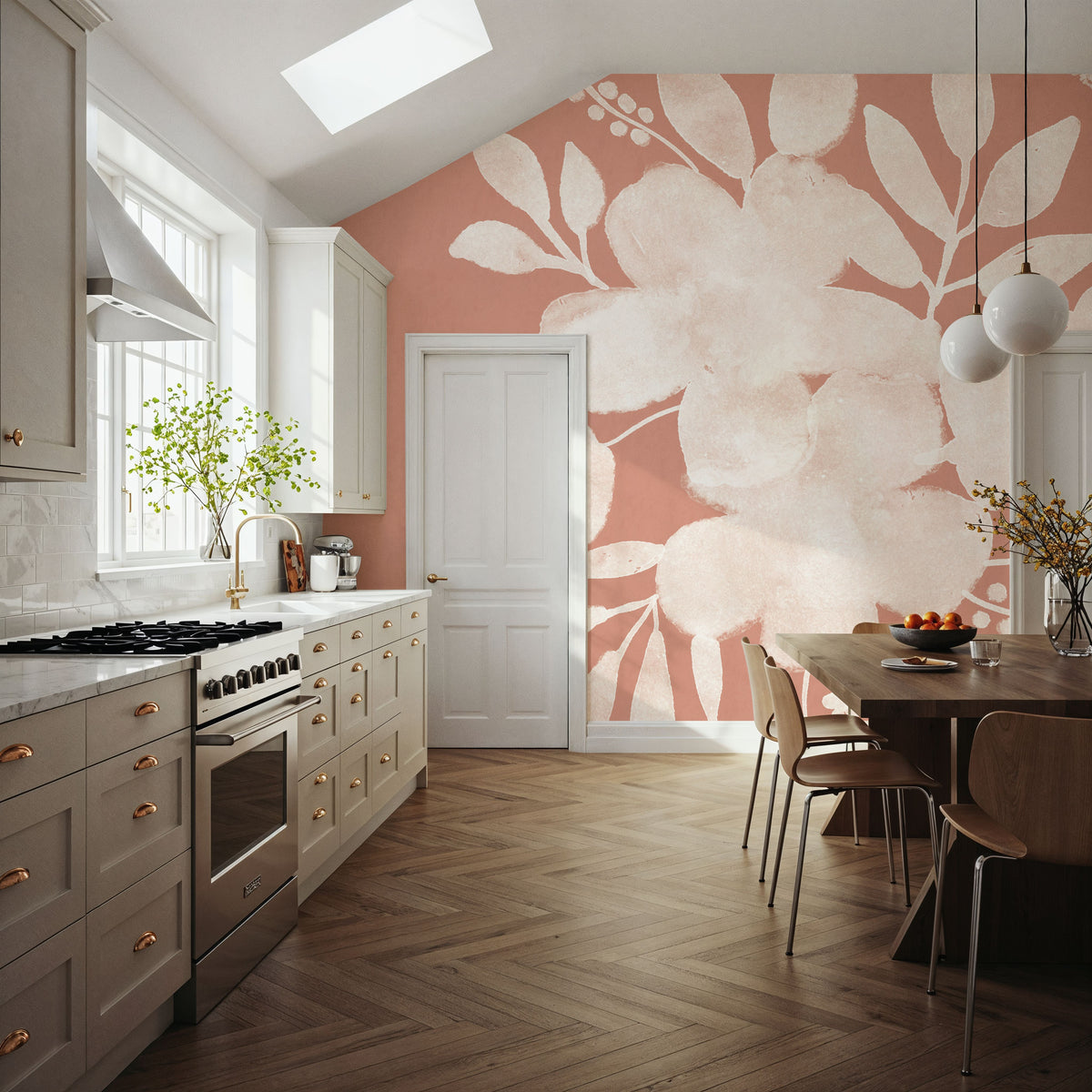Full Bloom X Mural Wallpaper - room preview 06