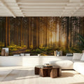 Silent Forest Mural Wallpaper - room preview 06