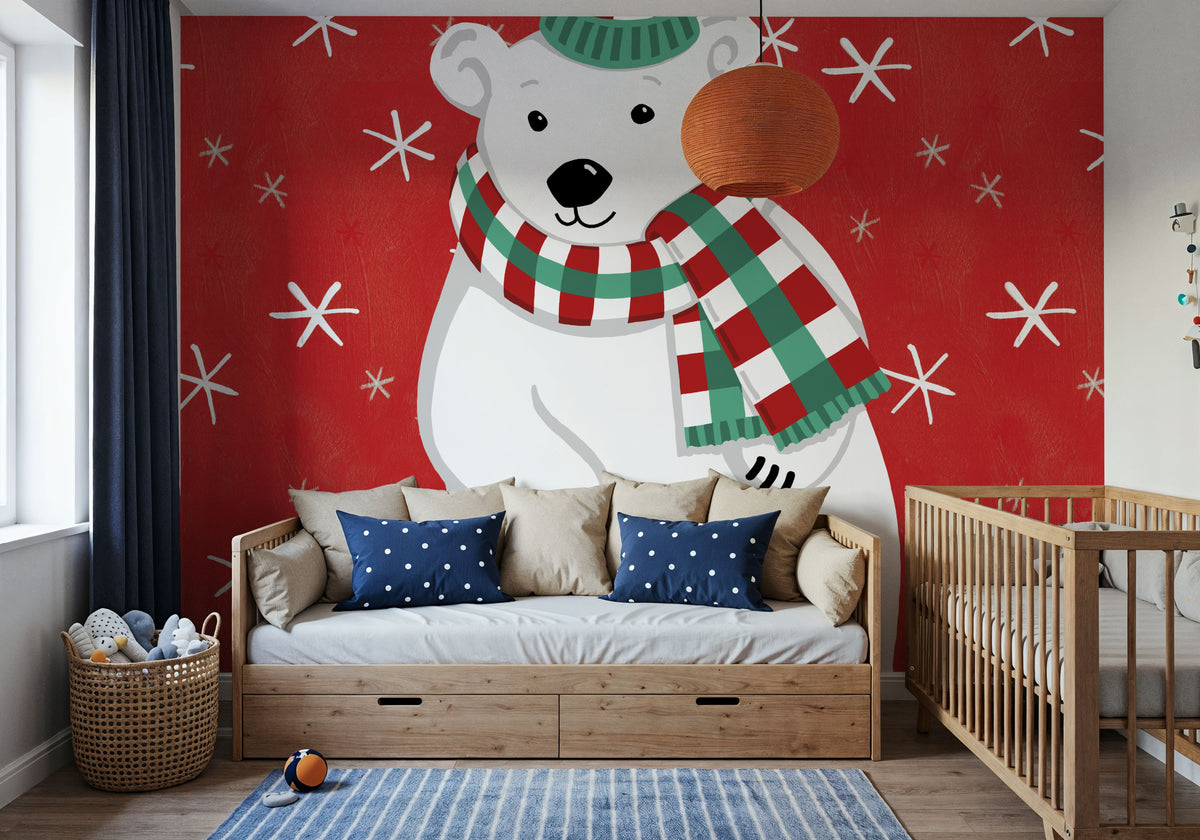Festive Christmas III Mural Wallpaper - room preview 06