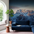 Sunlit Mountain Mural Wallpaper - room preview 06