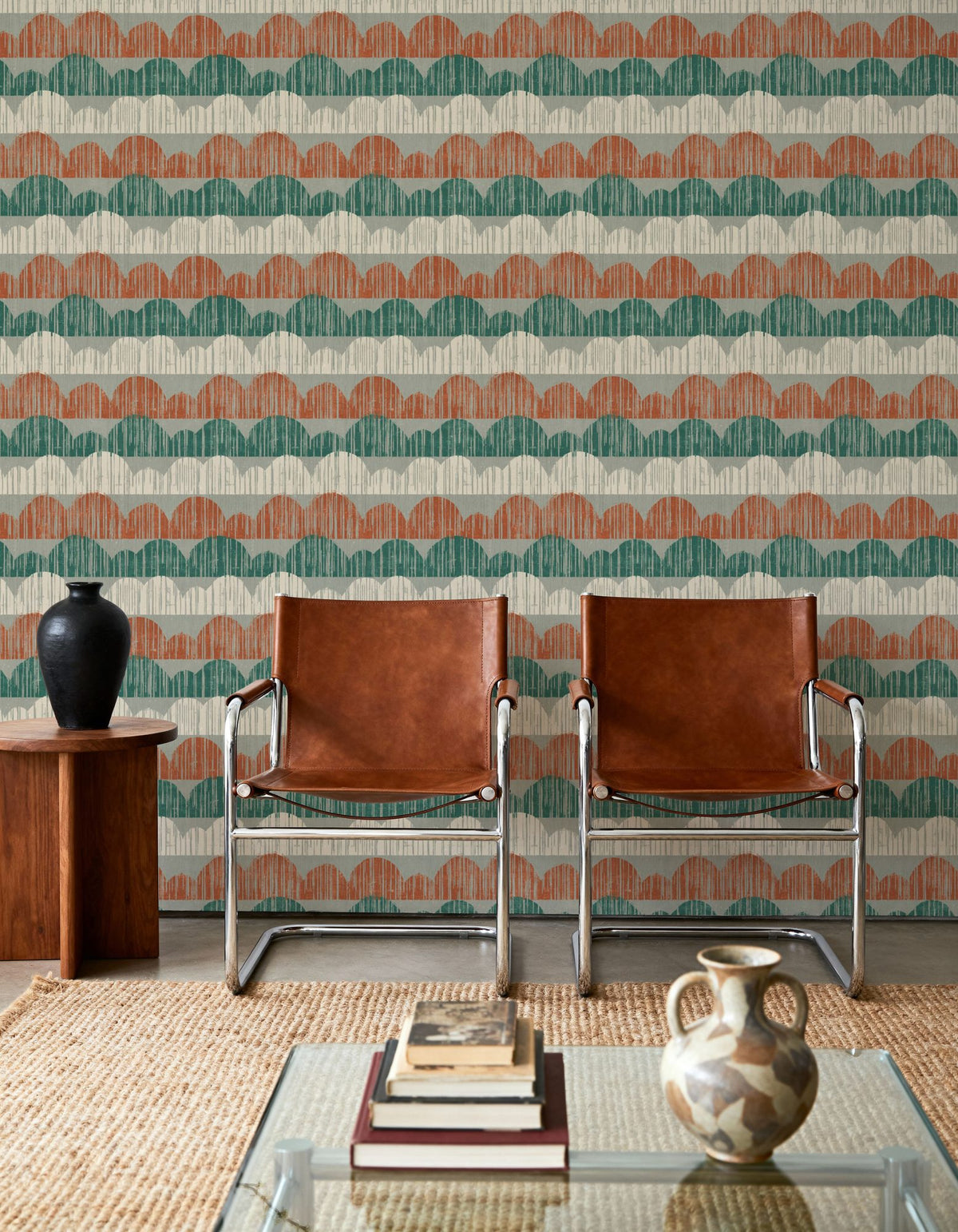 Woodland Horizons Gray Mural Wallpaper - room preview 06