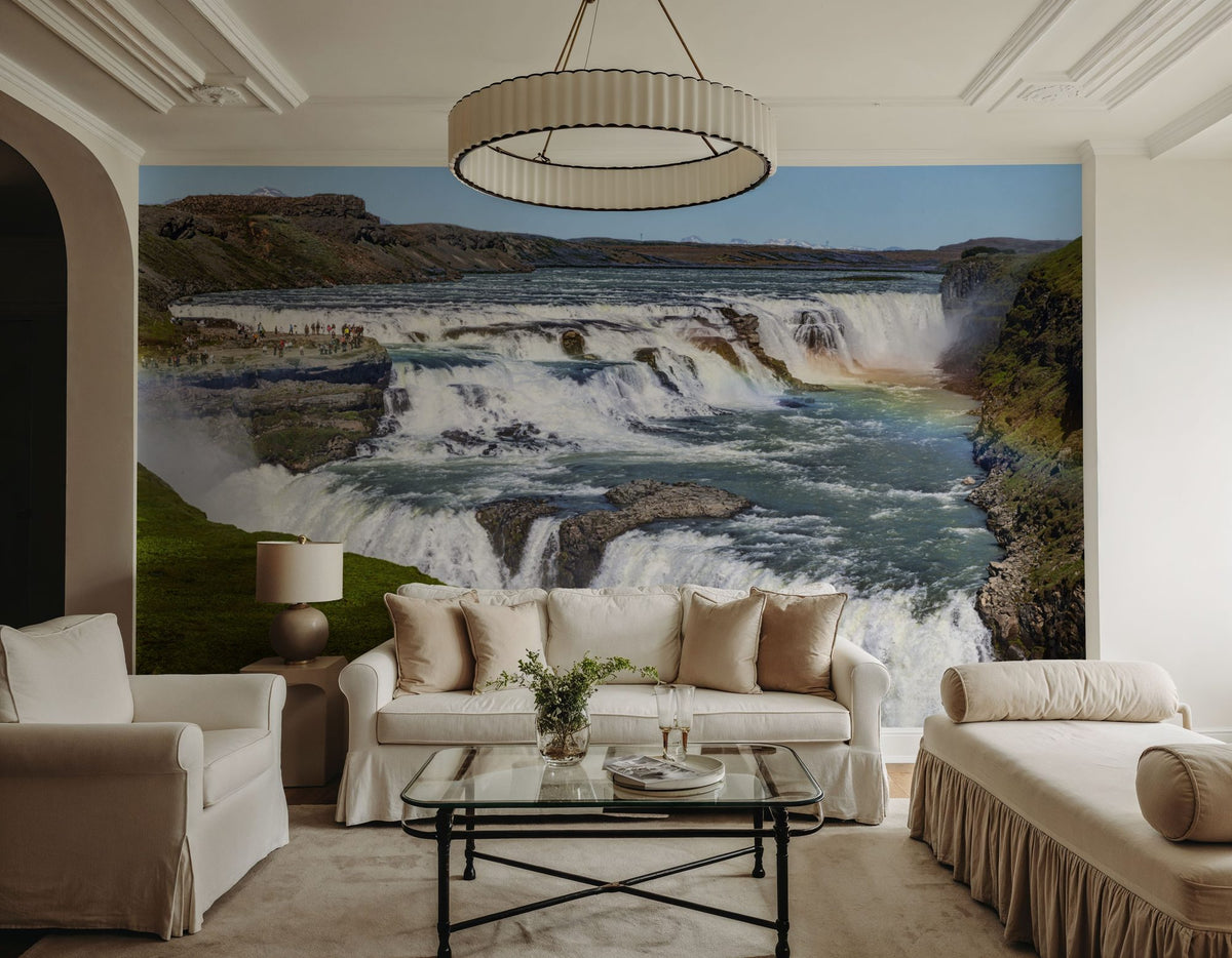 Majestic Rainbow Falls Mural Wallpaper - room preview 06
