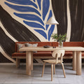 Simple Flowers II Blue Mural Wallpaper - room preview 06