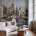 Harbor City Reflection Mural Wallpaper - room preview 06
